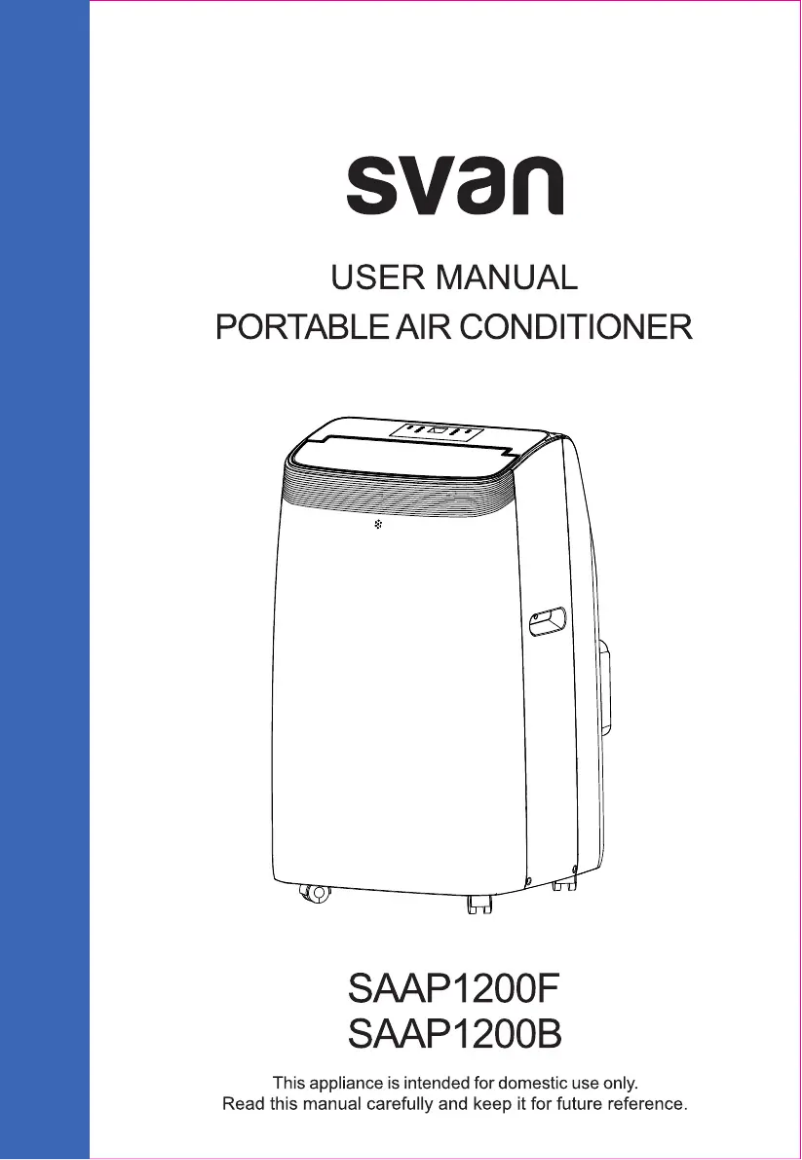 First page image of the manual for SAAP1200F