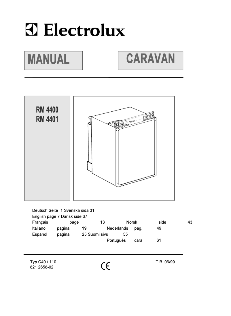Image de la première page du manuel de l'appareil RM 4401