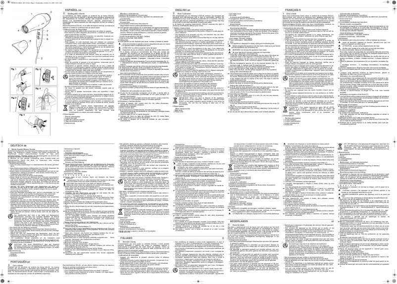 Page 1 de la notice Manuel utilisateur Solac SP 7156