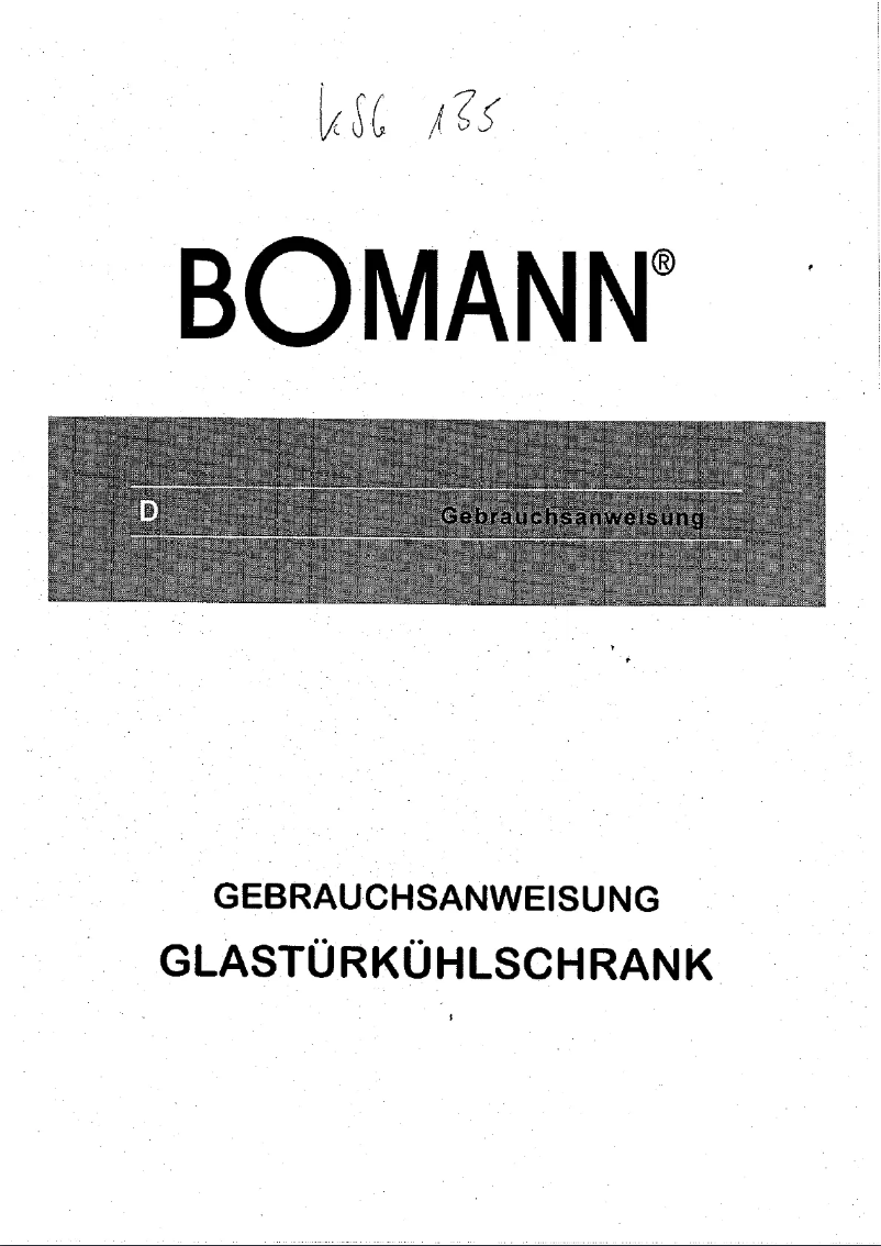 First page image of the manual for KSG 135