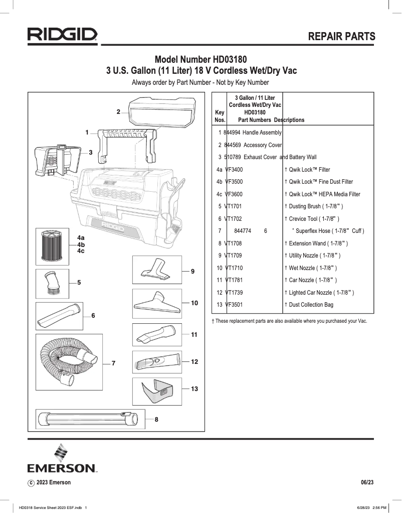 First page image of the manual for HD03180