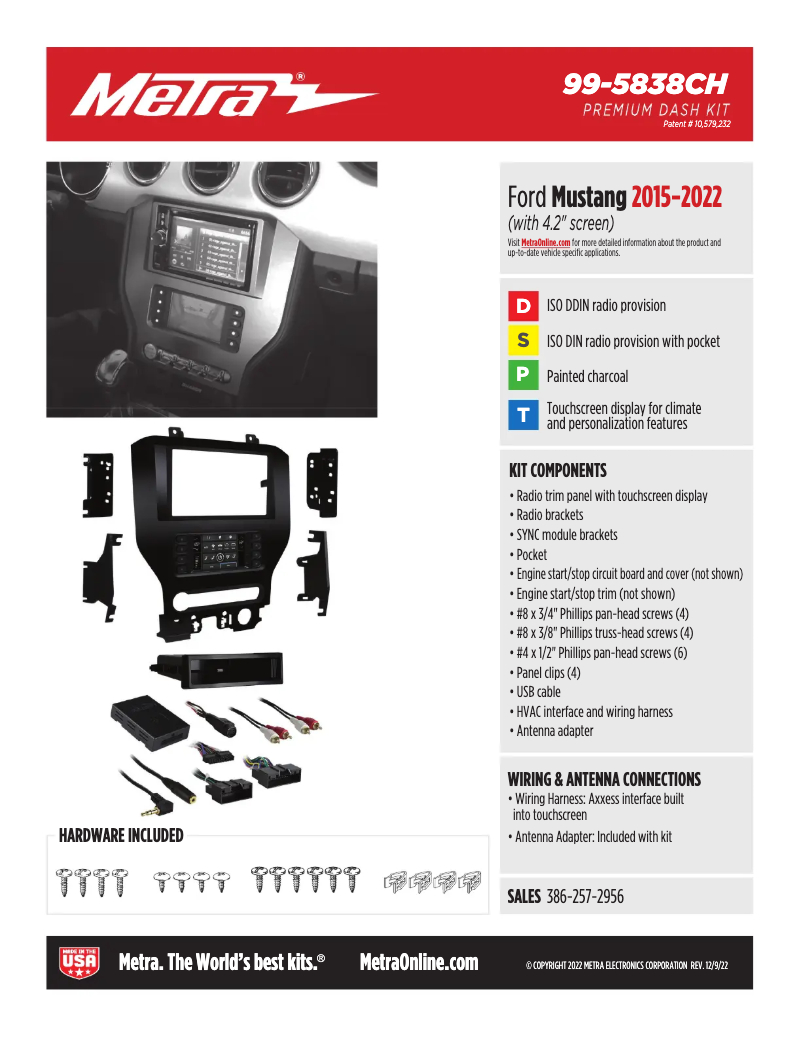 First page image of the manual for 99-5838CH