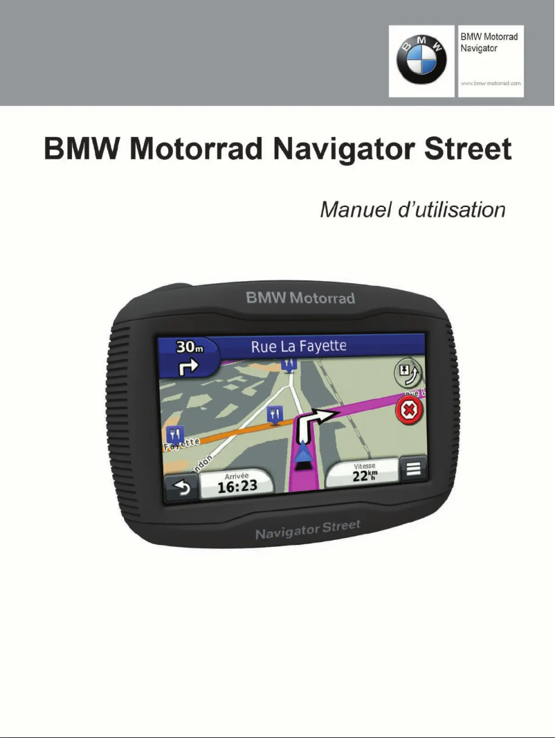 First page image of the manual for BMW Motorrad Navigator Street