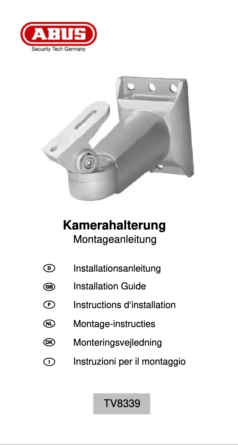 First page image of the manual for TV8339