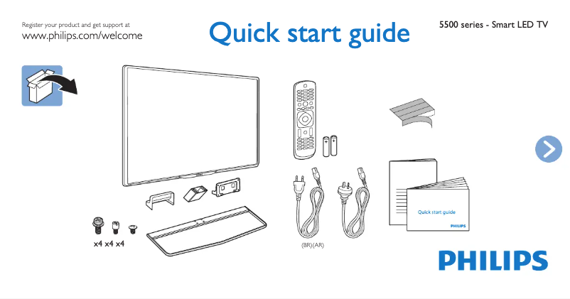 First page image of the manual for 5000 series 32PFG5509
