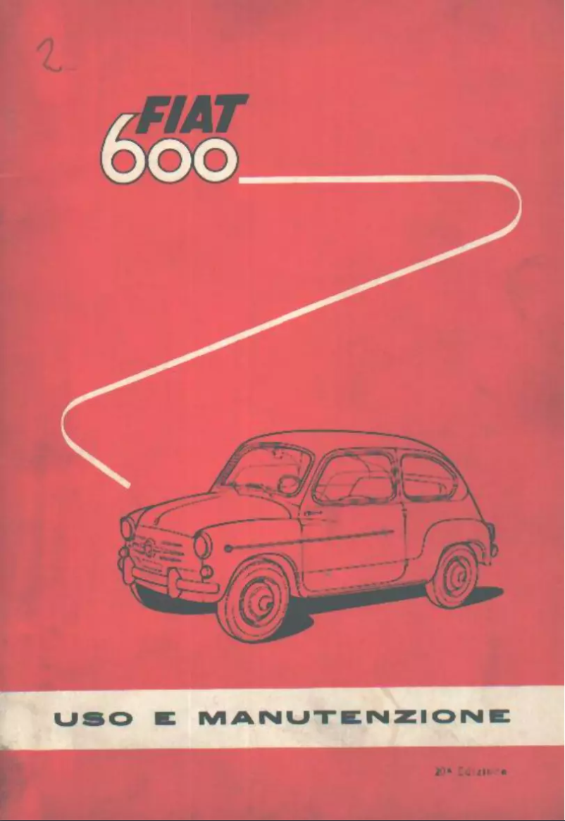 First page image of the manual for 600 (1960)