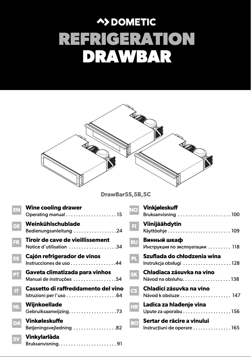 Page 1 de la notice Manuel utilisateur Dometic DrawBar 5C