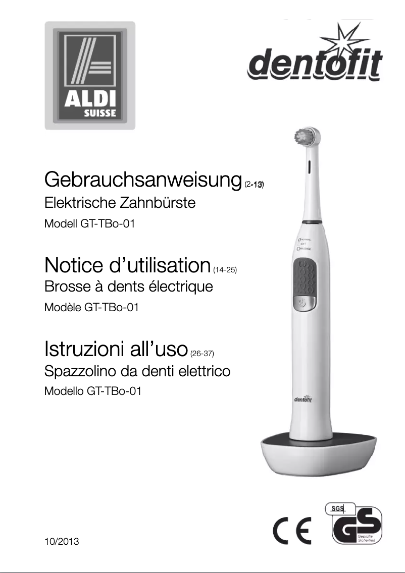 First page image of the manual for GT-TBo-01