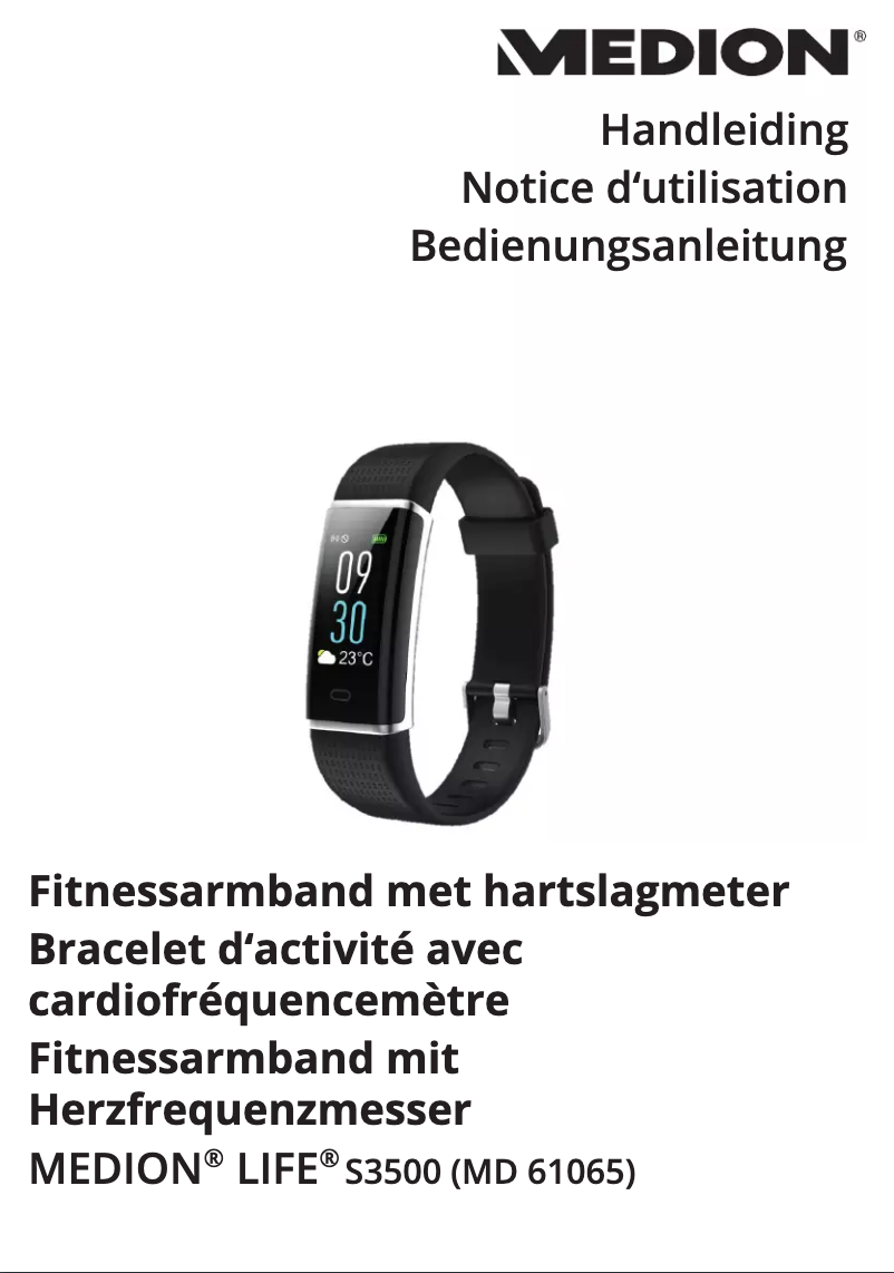 First page image of the manual for LIFE S3500 (MD 61065)