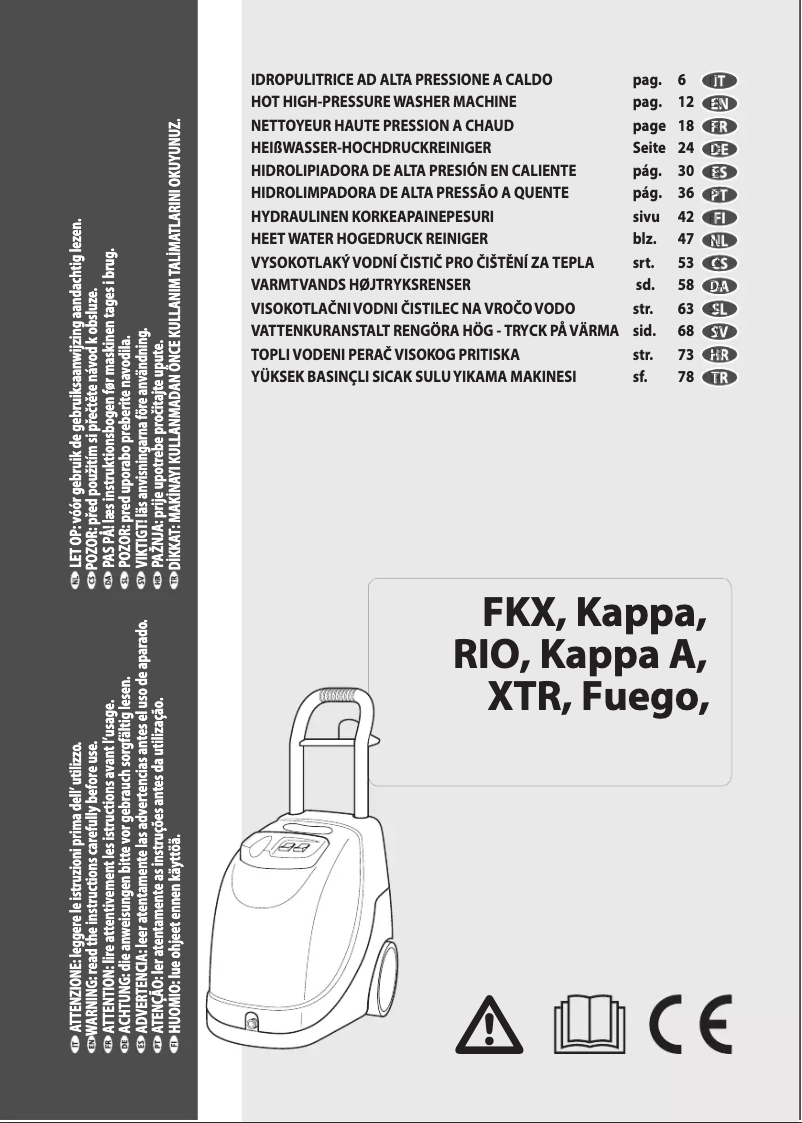 Page 1 de la notice Manuel utilisateur Lavorwash RIO