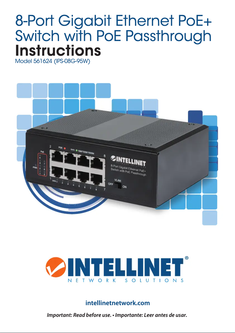 First page image of the manual for 561624