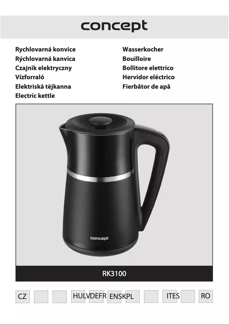 Page 1 of the manual User Manual Concept RK3100