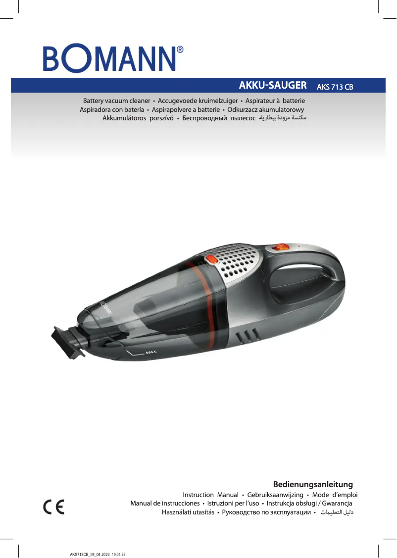 Page 1 of the manual User Manual Bomann AKS 713 CB