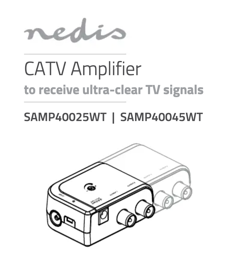 Page 1 of the manual User Manual Nedis SAMP40045WT