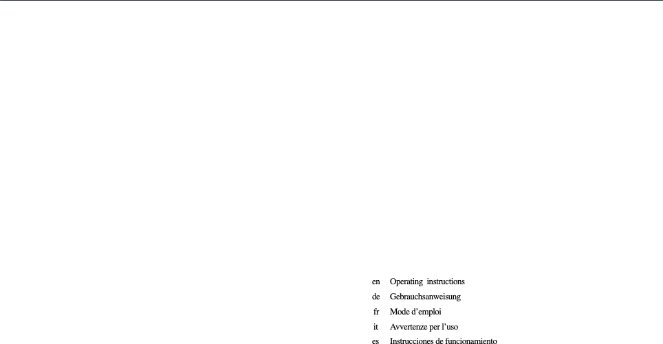 First page image of the manual for ER14053EU