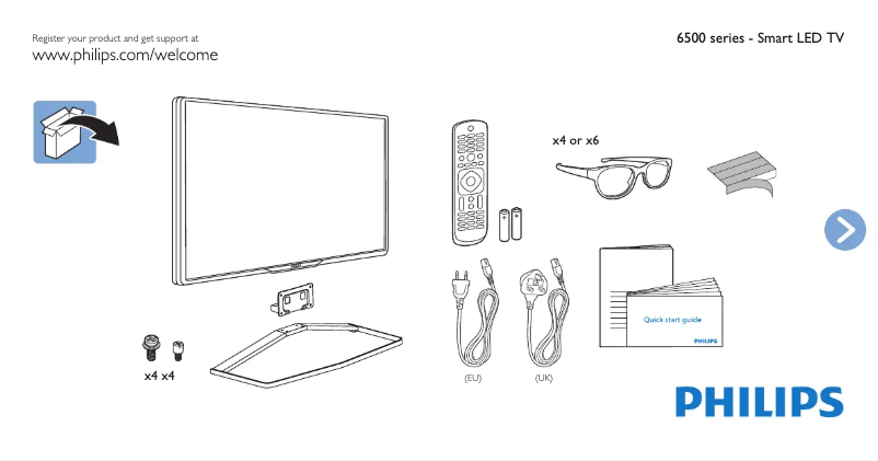 First page image of the manual for 42PFT6569