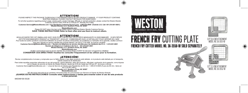 First page image of the manual for 36-3551-W