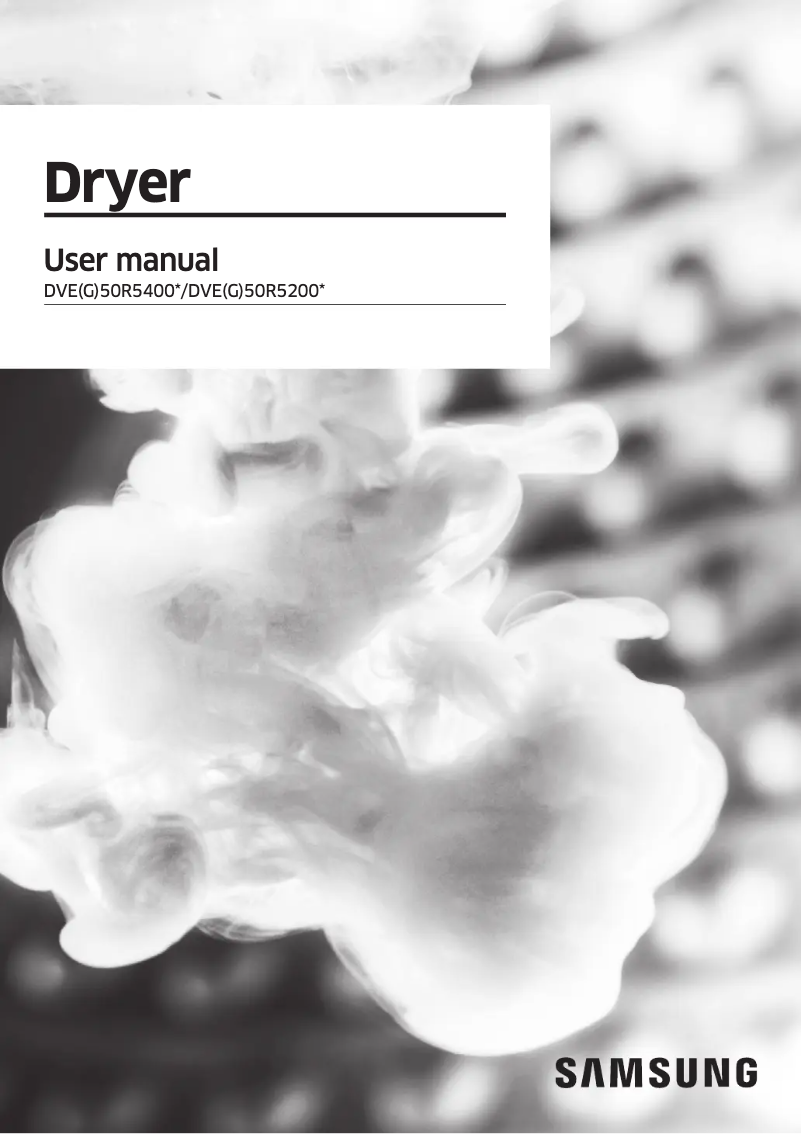 First page image of the manual for DVE50R5400W