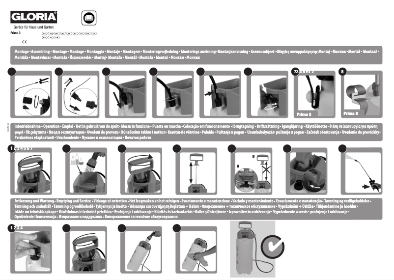 Page 1 of the manual User Manual GLORIA Prima 3