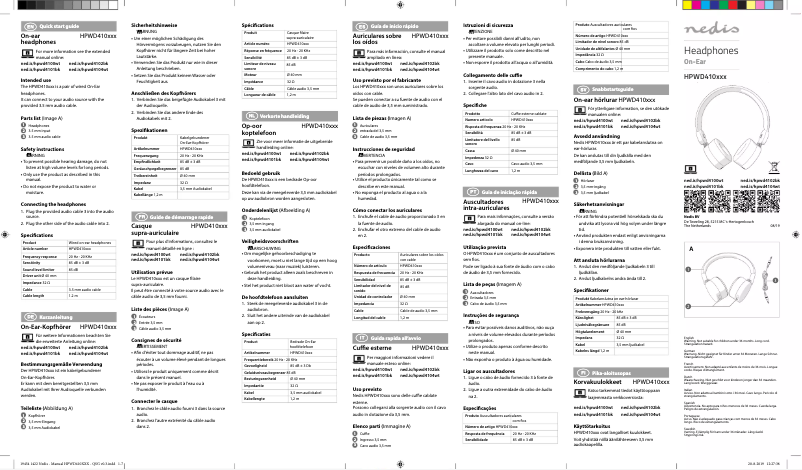 First page image of the manual for HPWD4100WT