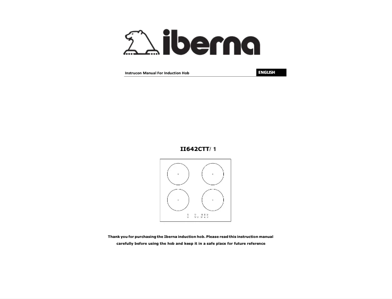 Page 1 of the manual User Manual Iberna II642CTT/1