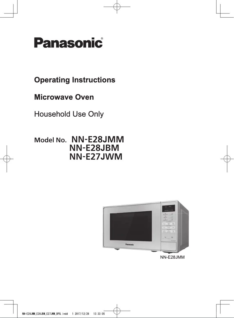 Page 1 of the manual User Manual Panasonic NN-E28JMMBPQ
