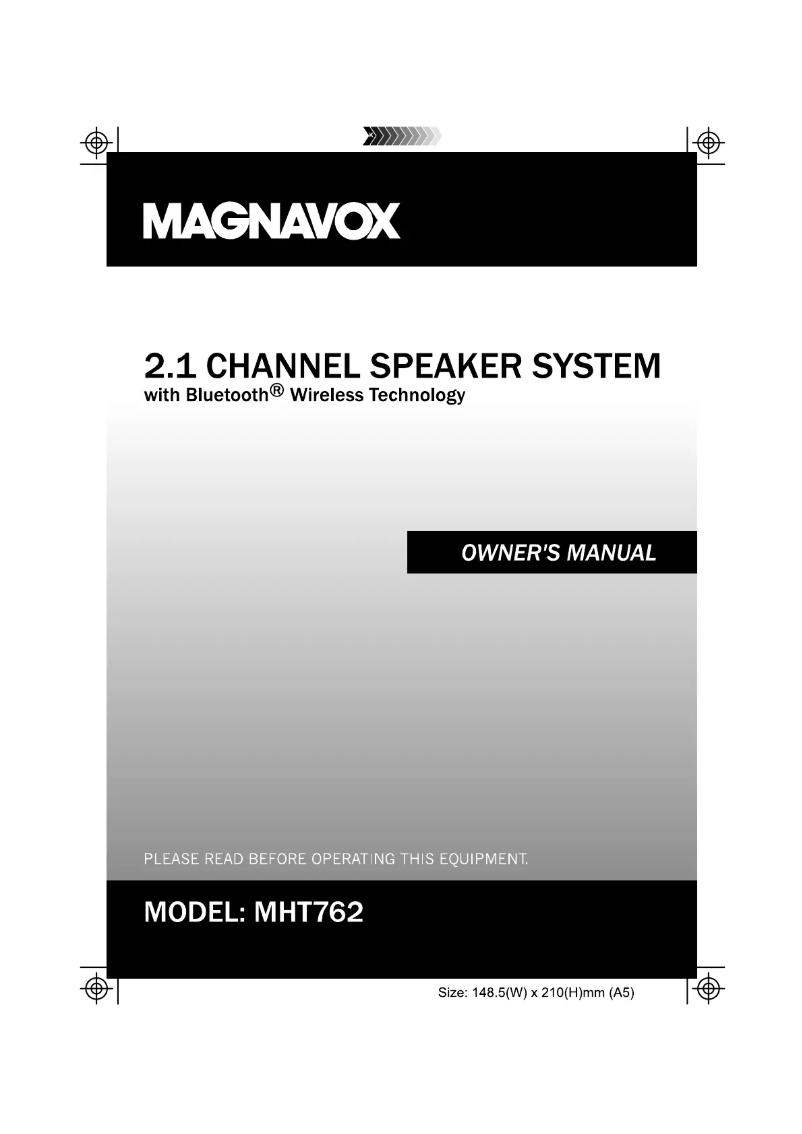 First page image of the manual for MHT762