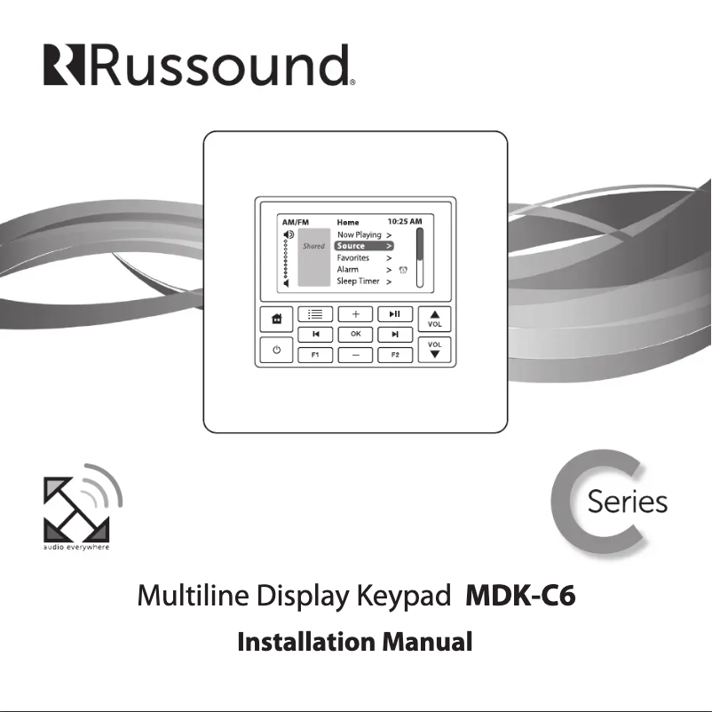 First page image of the manual for MDK-C6