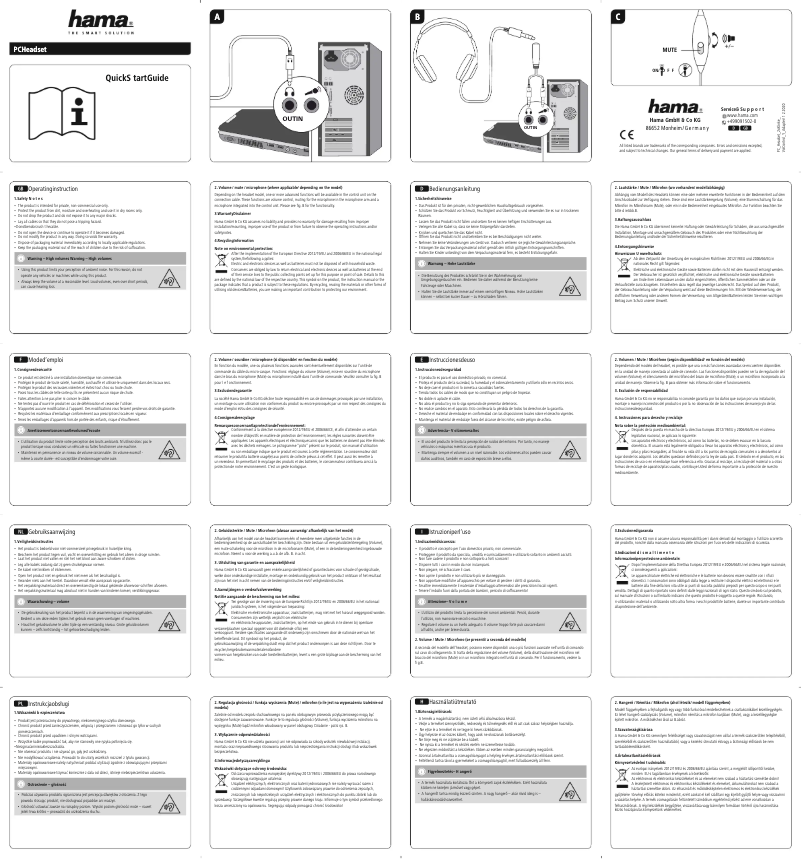 Image de la première page du manuel de l'appareil HS-P350