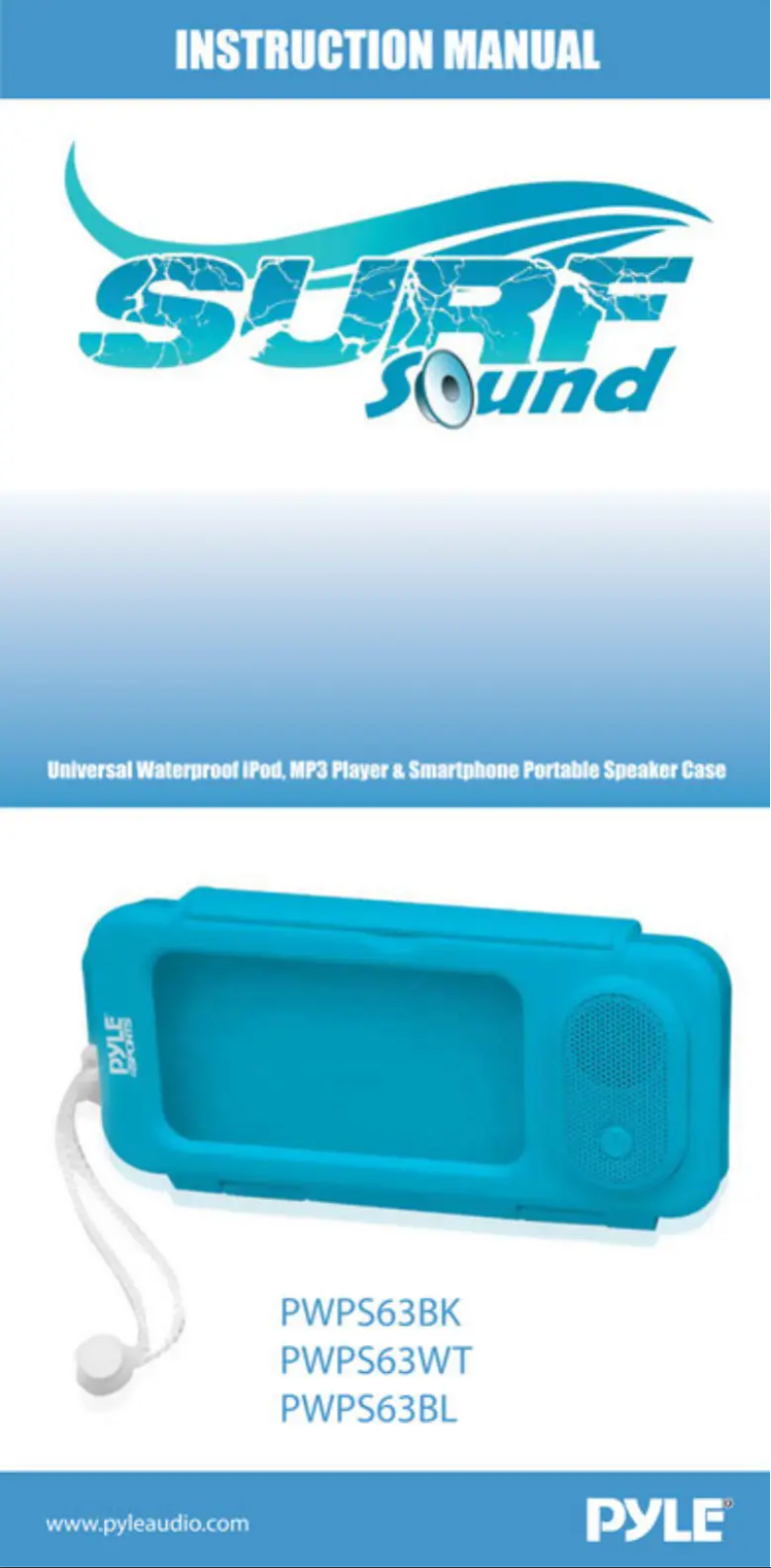 First page image of the manual for AZPWPS63BK