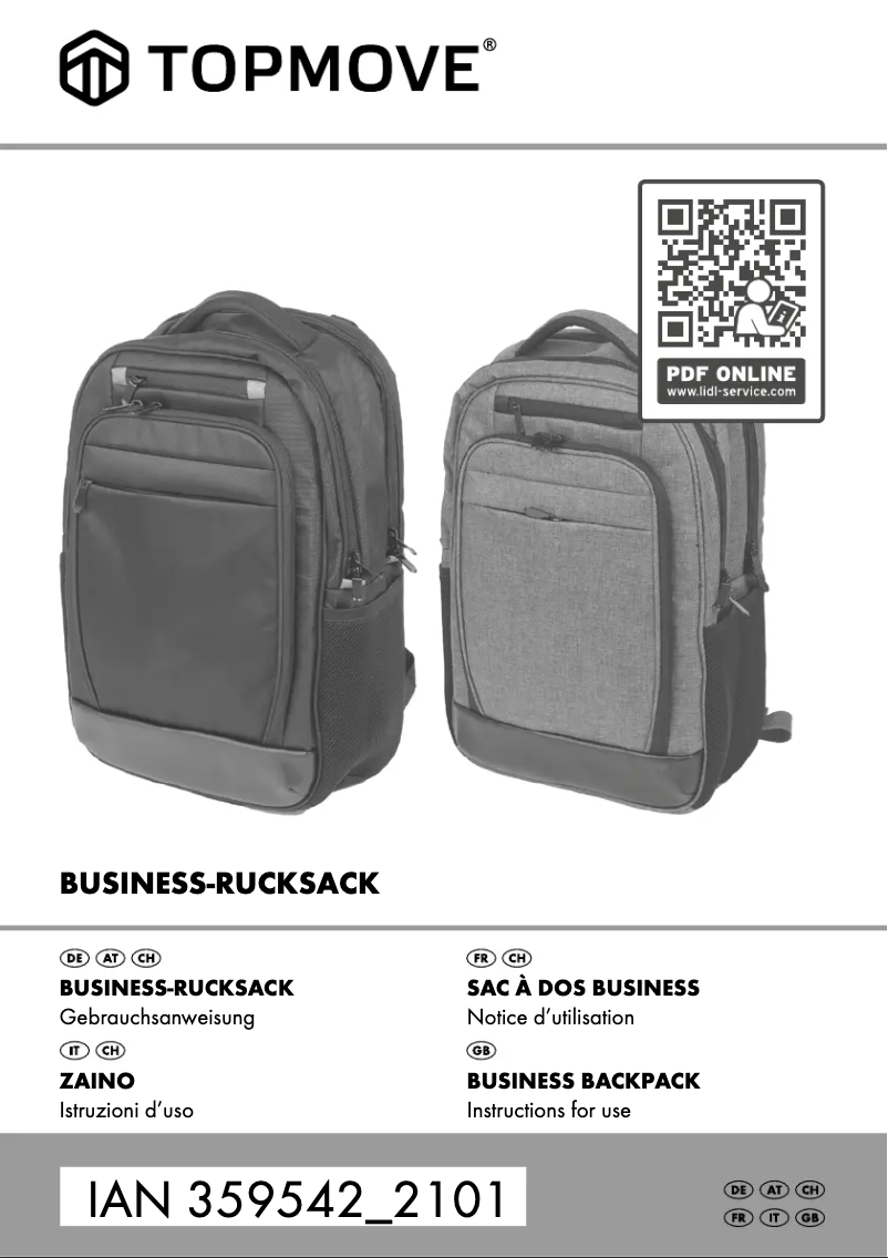 First page image of the manual for IAN 359542