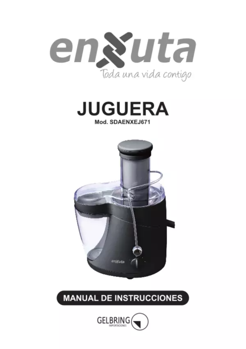 Page 1 of the manual User Manual Enxuta SDAENXEJ671