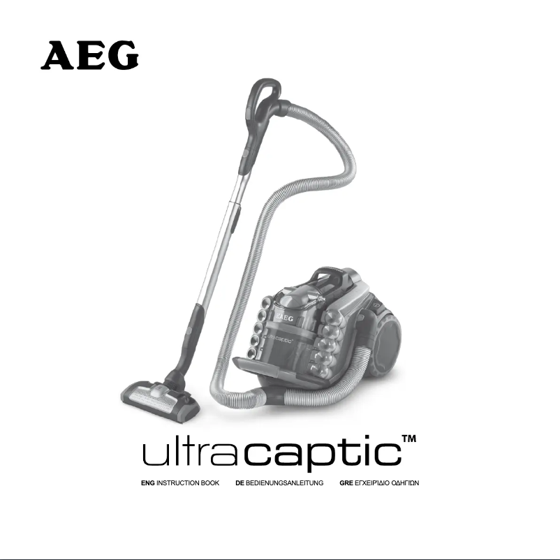Page 1 of the manual User Manual AEG UltraCaptic Remote Deluxe AUC9230