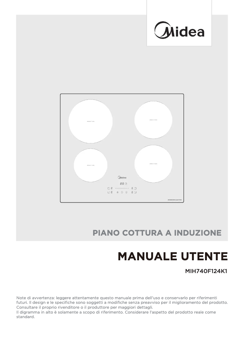 Page 1 de la notice Manuel utilisateur Midea 740F124K1