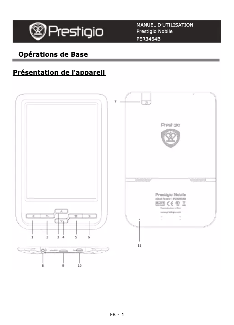 First page image of the manual for MultiReader 3464