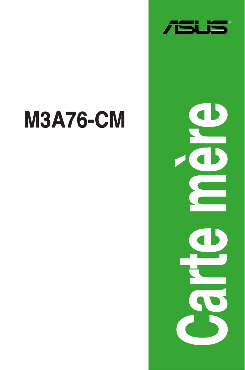 Page 1 of the manual User Manual Asus M3A76-CM