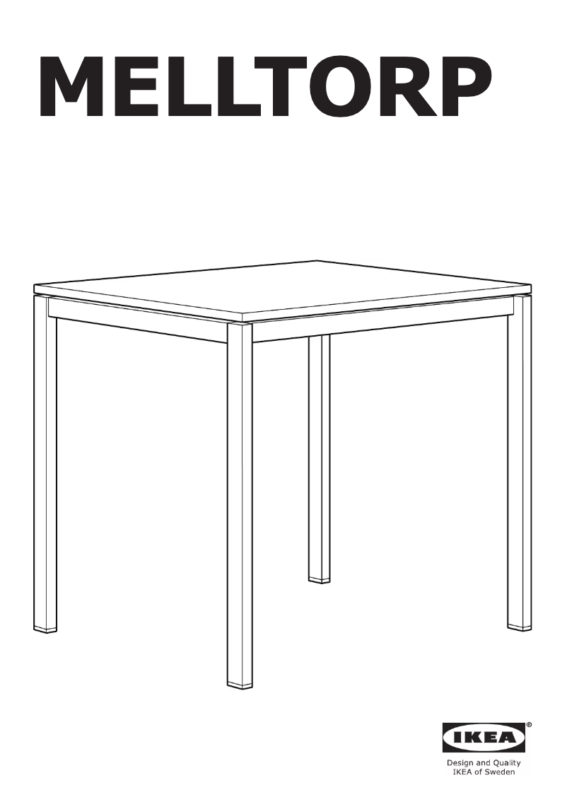 First page image of the manual for MELLTORP