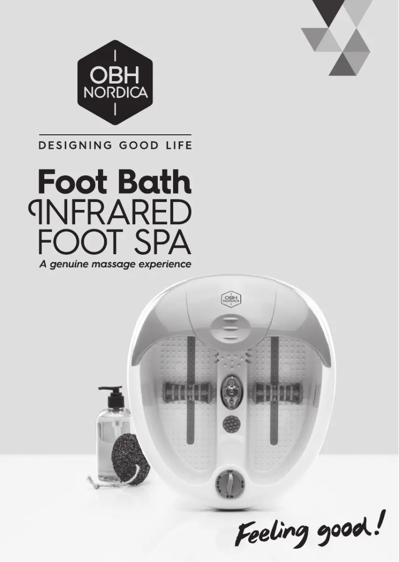 First page image of the manual for Infrared Foot Spa 6063