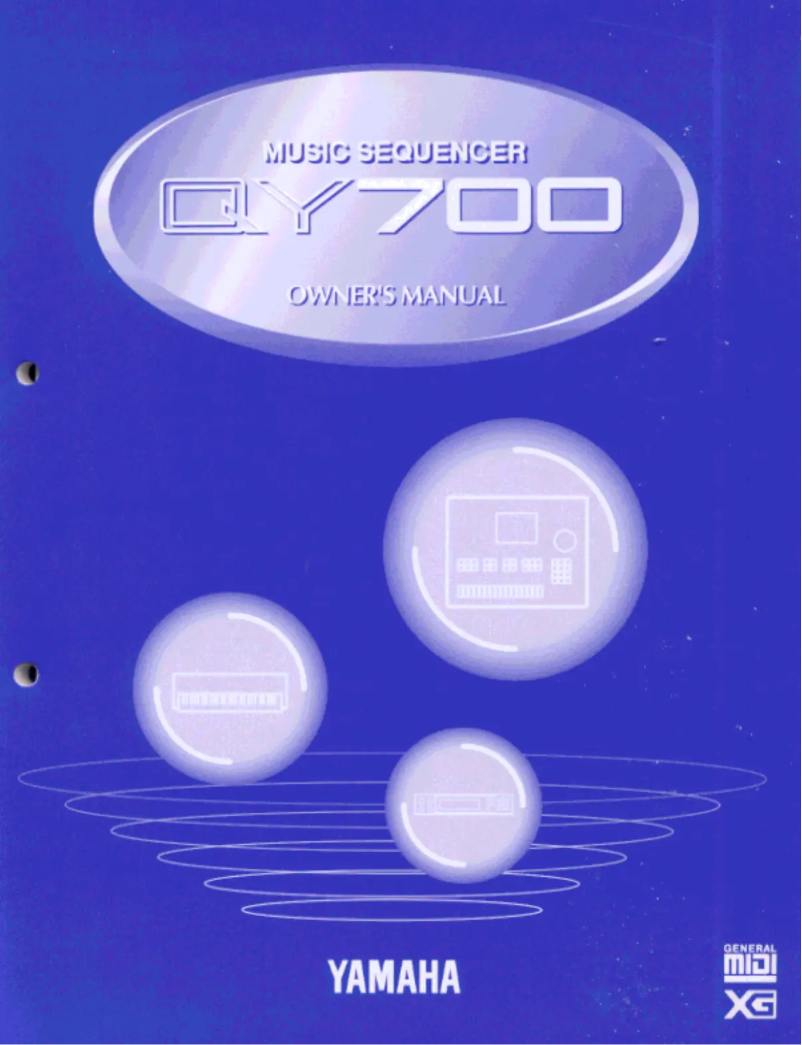 Page 1 of the manual User Manual Yamaha QY700