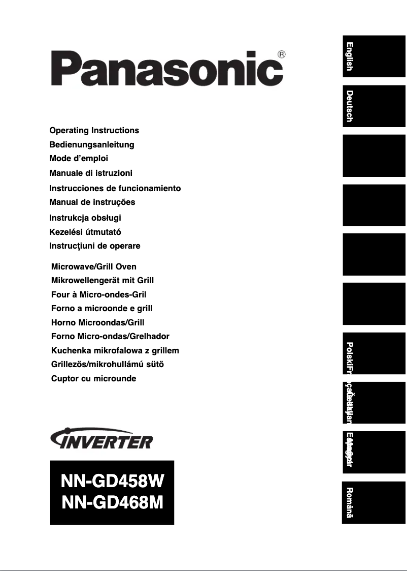 First page image of the manual for NN-GD468