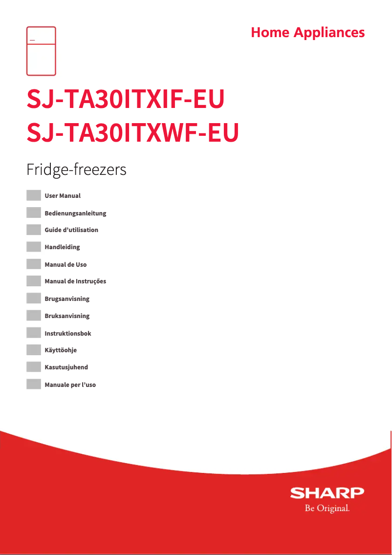 First page image of the manual for SJ-TA30ITXWF-EU