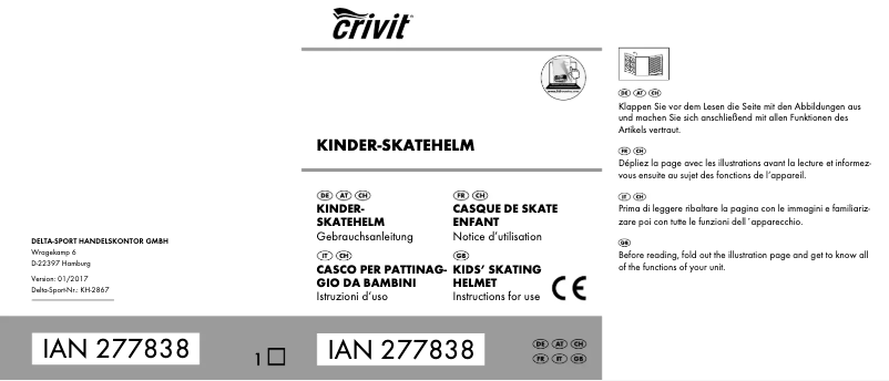 First page image of the manual for IAN 327347