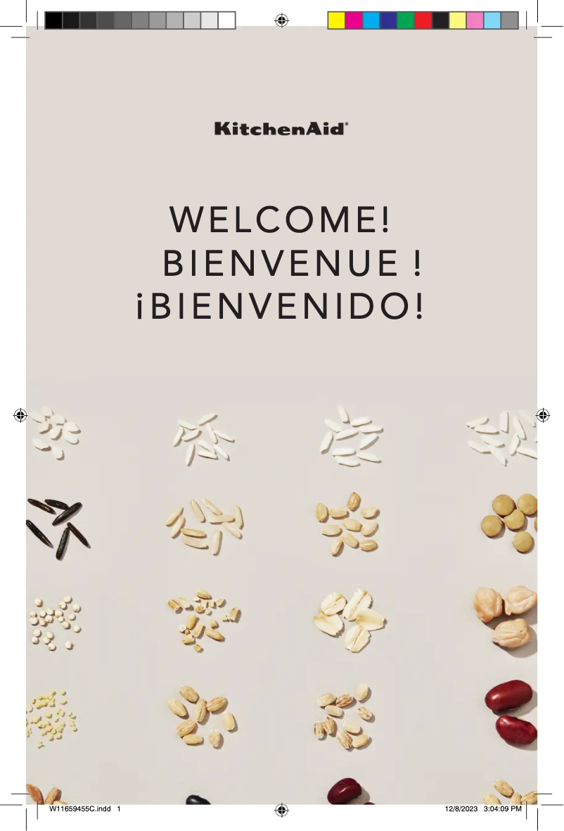 Page 1 of the manual Quick Start Guide KitchenAid KGC3155