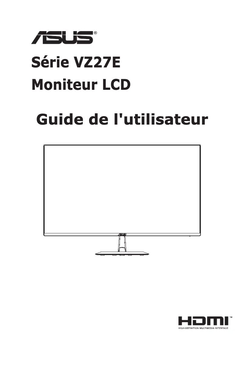 First page image of the manual for VZ27EHE