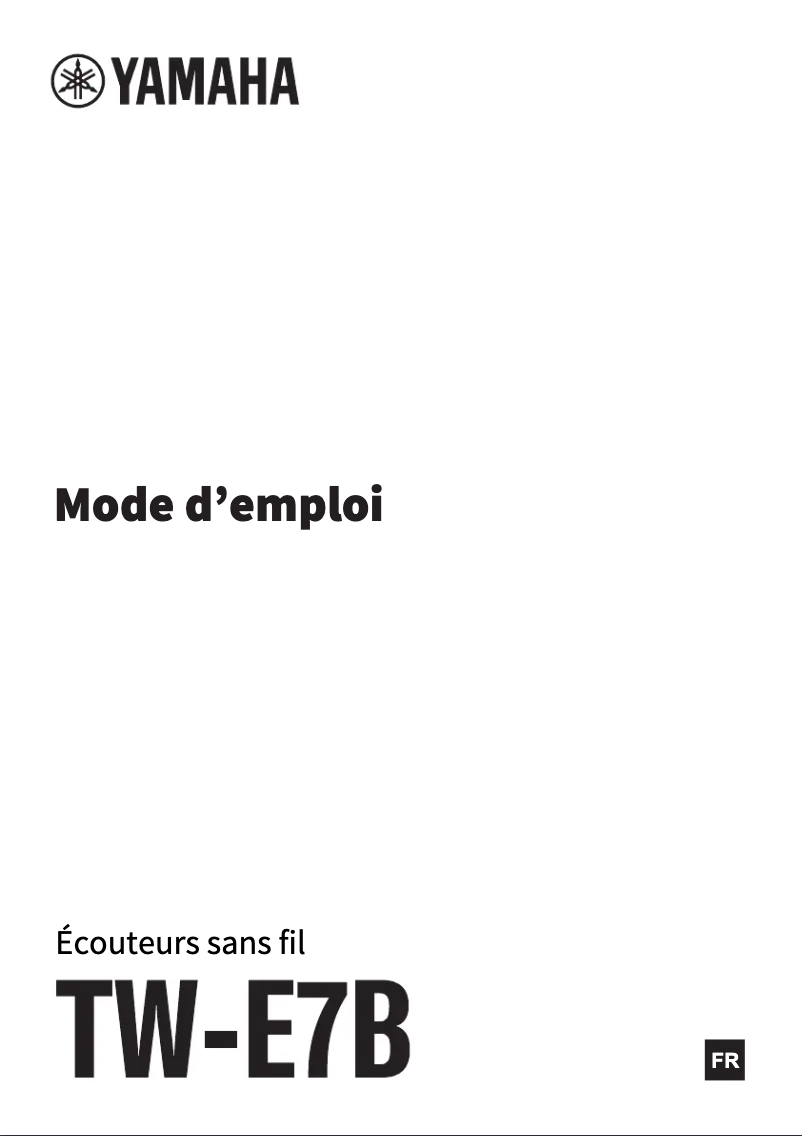 First page image of the manual for TW-E7B