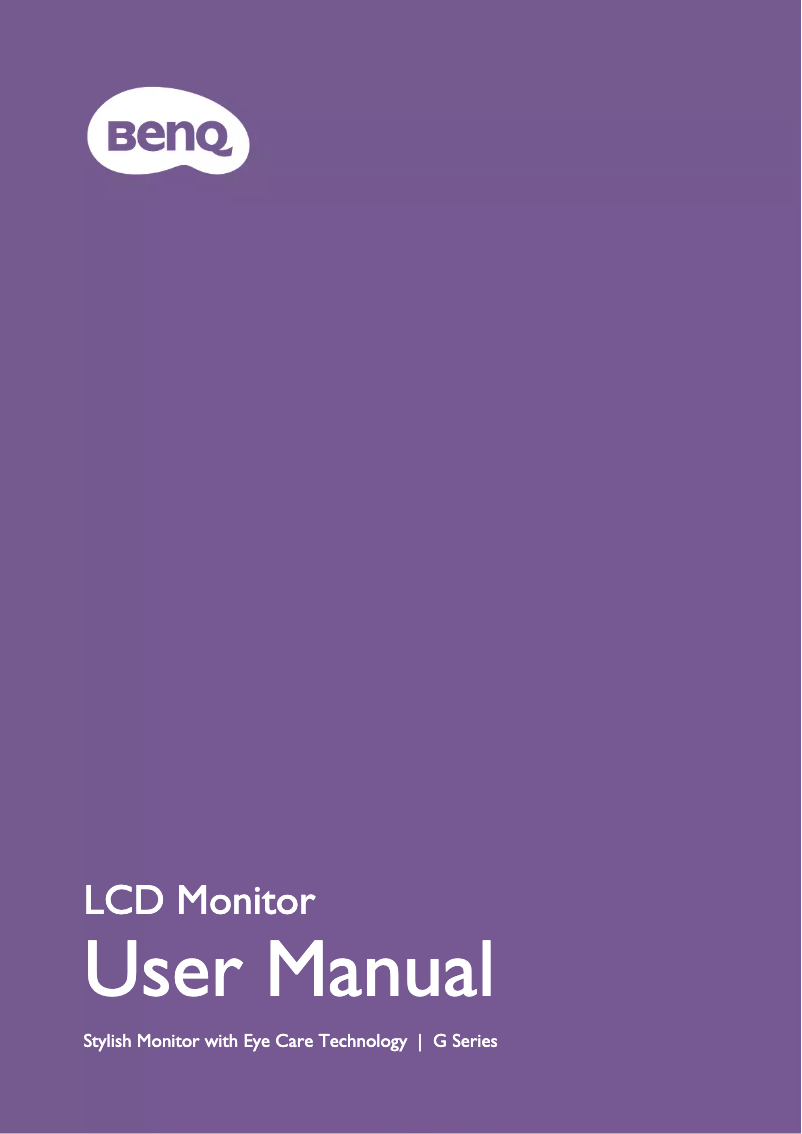 Image de la première page du manuel de l'appareil GL2580H