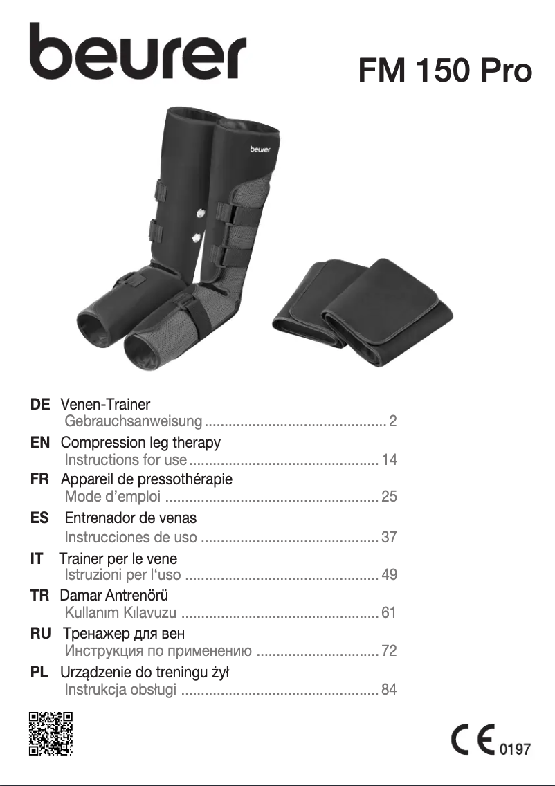 First page image of the manual for FM 150
