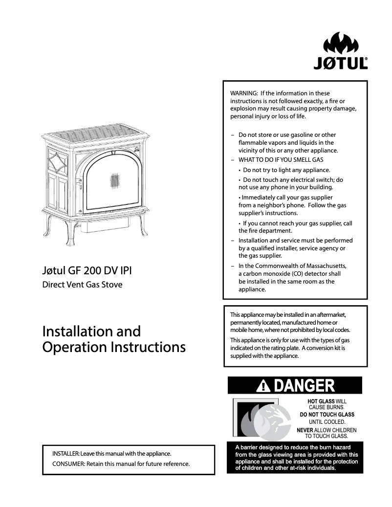 Image de la première page du manuel de l'appareil GF 200 DV IPI