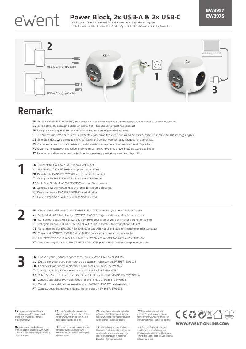 Page 1 de la notice Manuel utilisateur Ewent EW3957