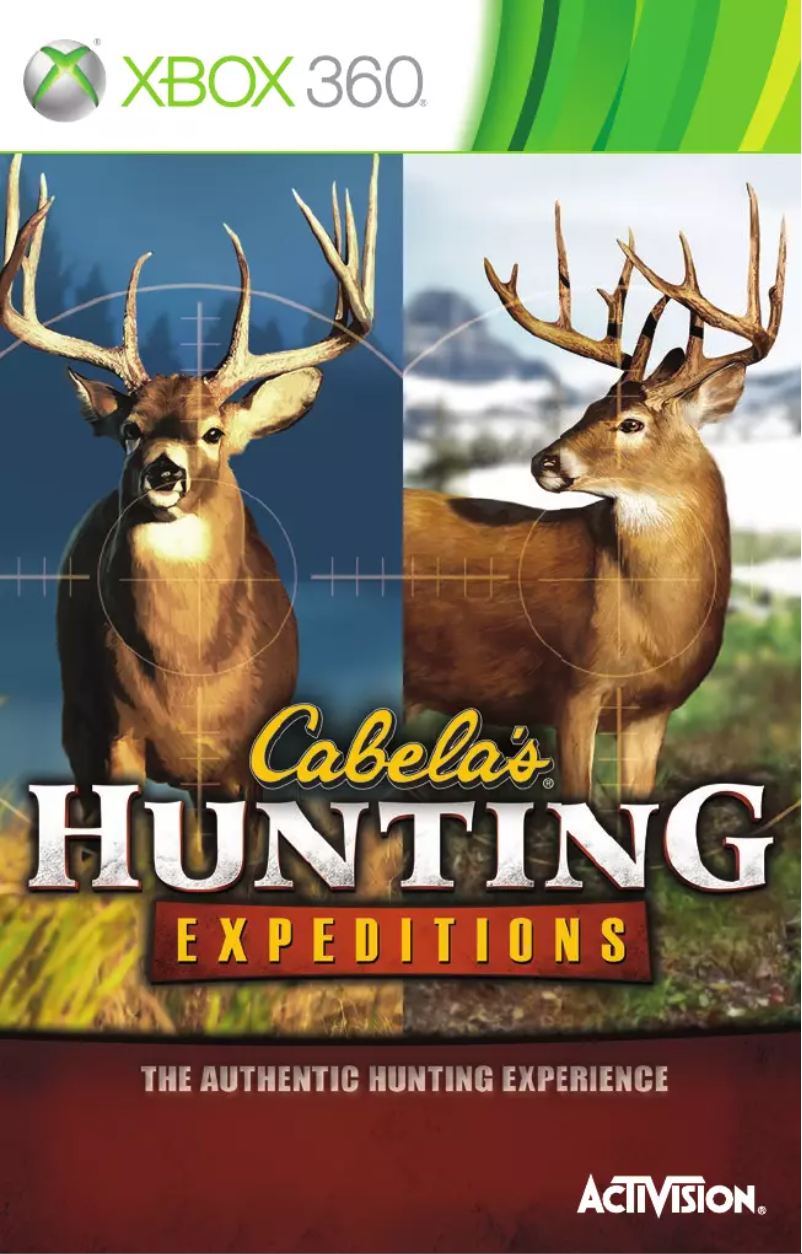 Page 1 of the manual User Manual Microsoft Cabelas Hunting Expeditions (Xbox 360)